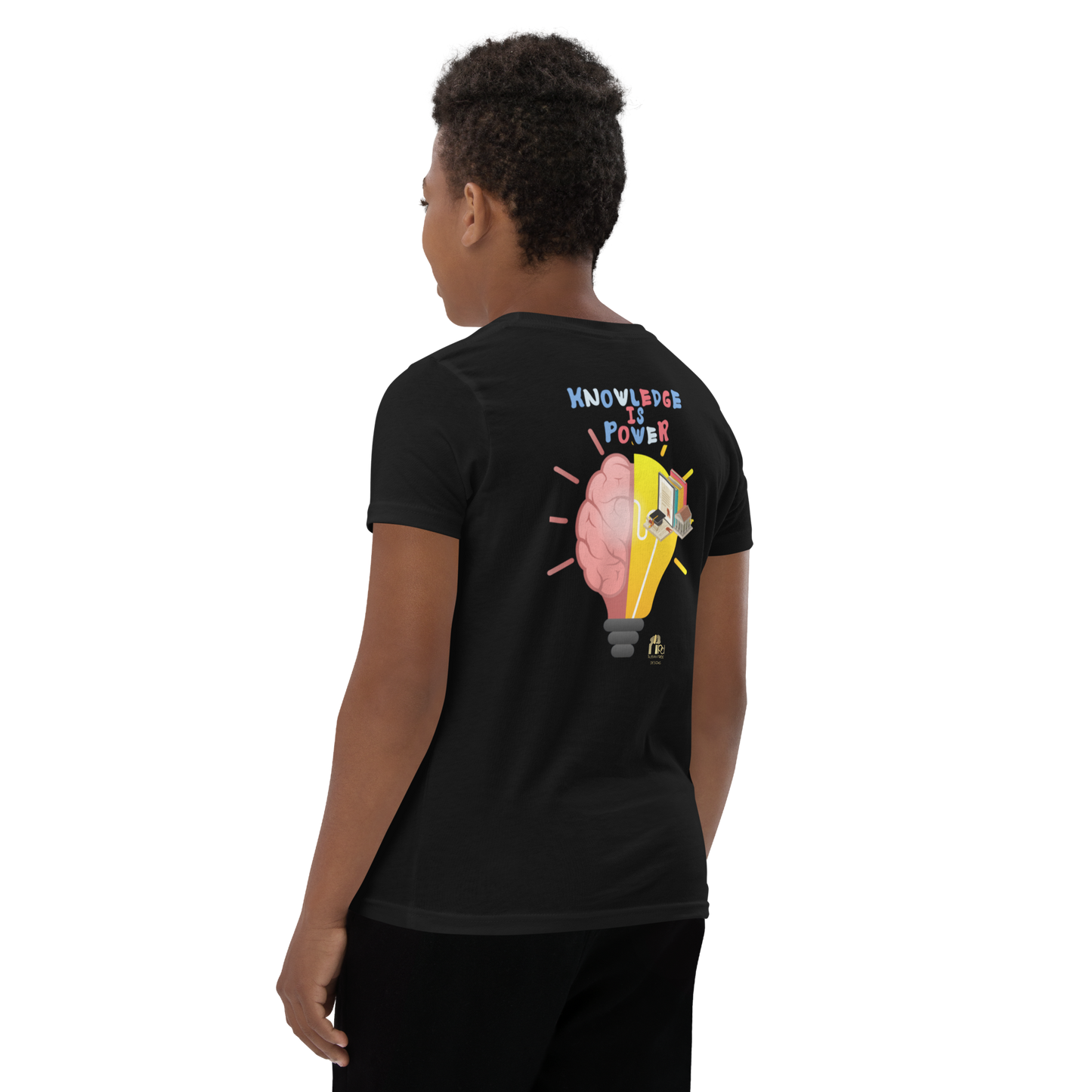 Education Is Key Youth Short Sleeve Tee for Boys