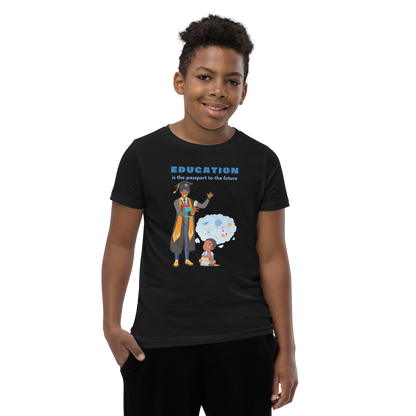 Education Is Key Youth Short Sleeve Tee for Boys