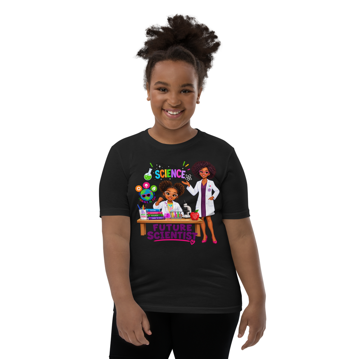 Future Scientist Youth Short Sleeve Tee for Girls