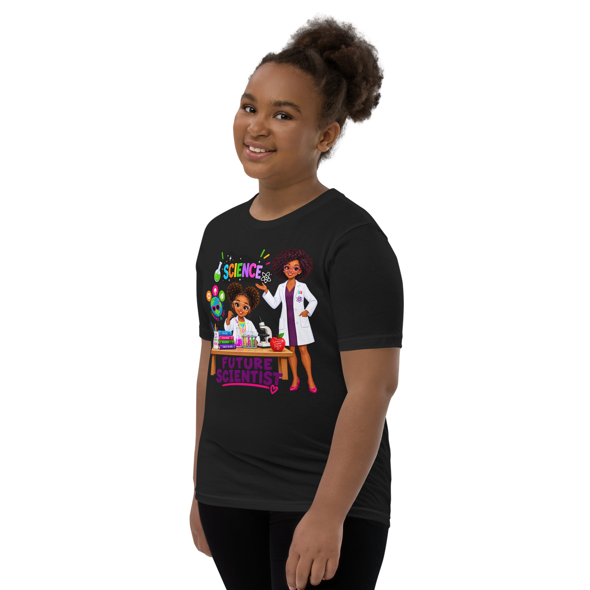 Future Scientist Youth Short Sleeve Tee for Girls