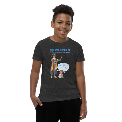 Education Is Key Youth Short Sleeve Tee for Boys