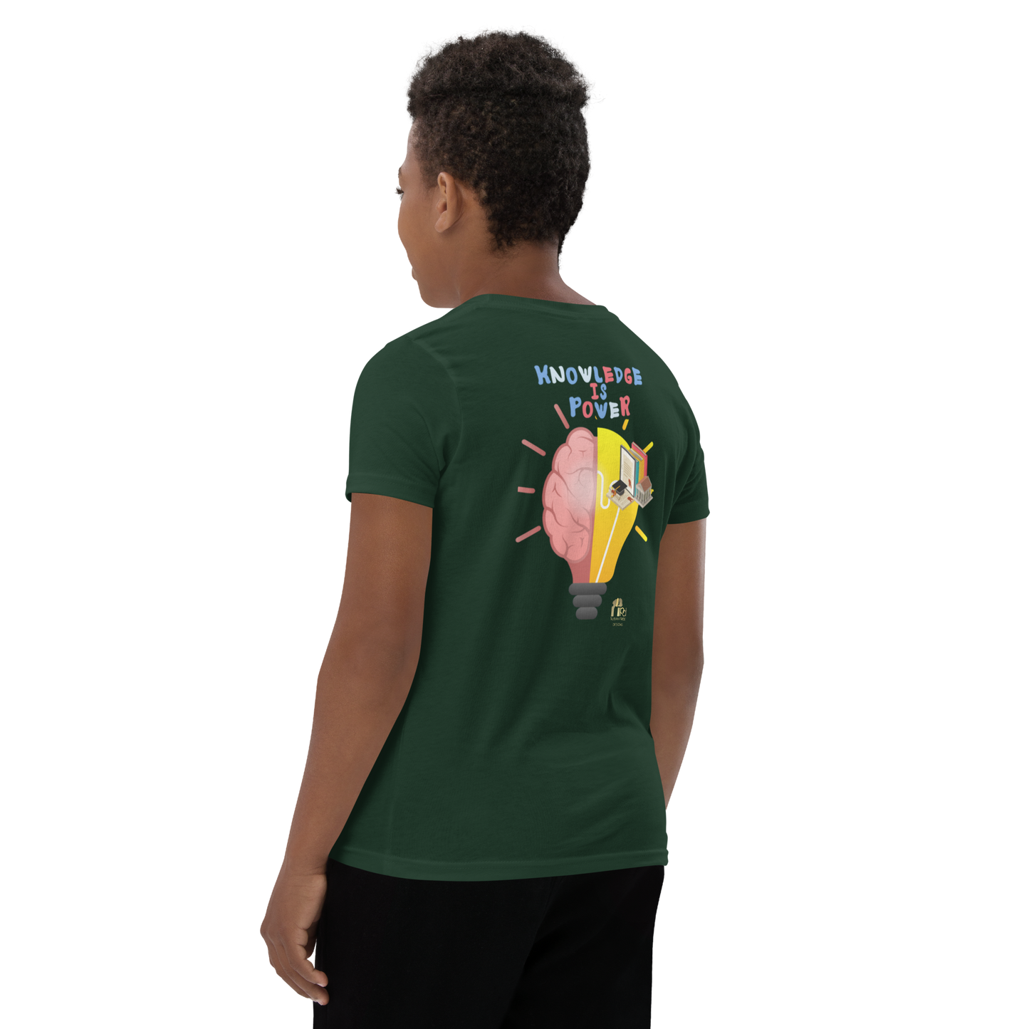 Education Is Key Youth Short Sleeve Tee for Boys