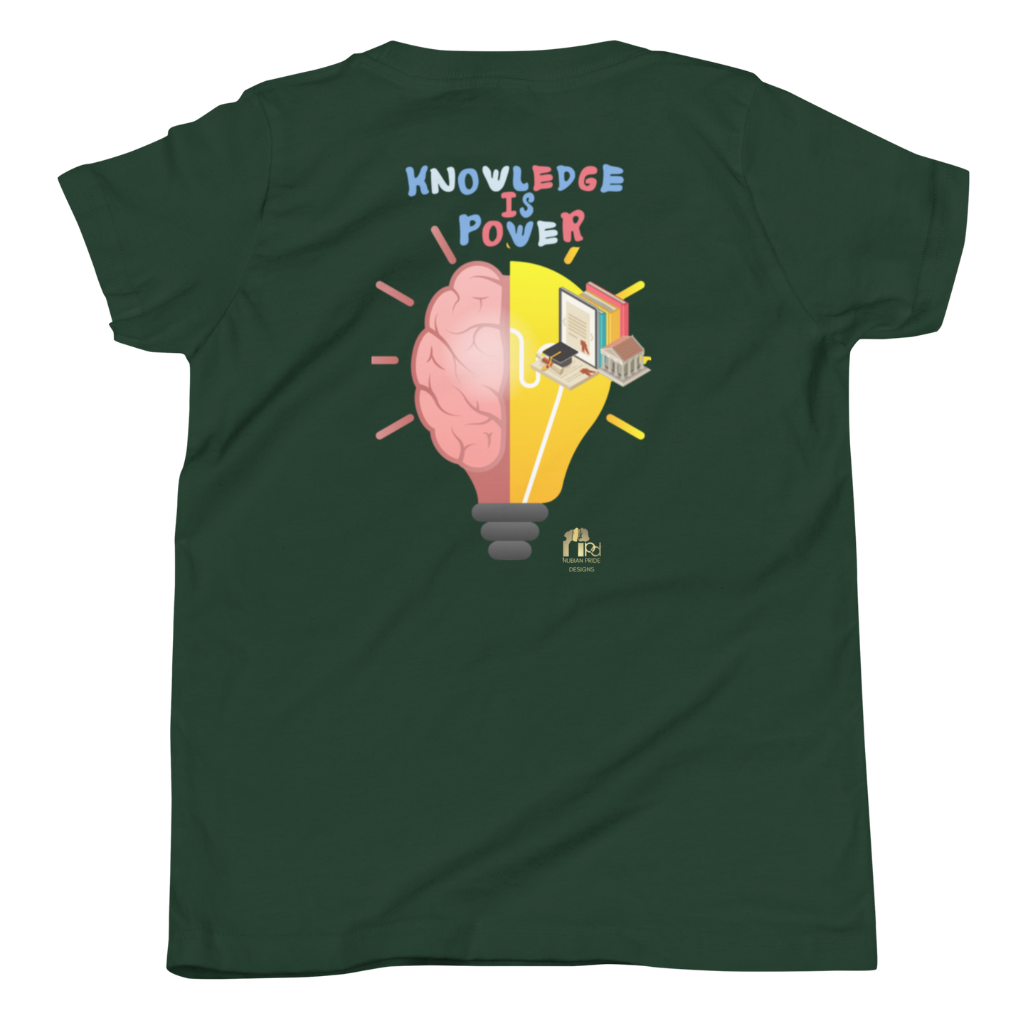 Education Is Key Youth Short Sleeve Tee for Boys