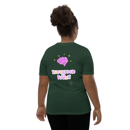 I Love Reading - Knowledge is Power Youth Tee for Girls