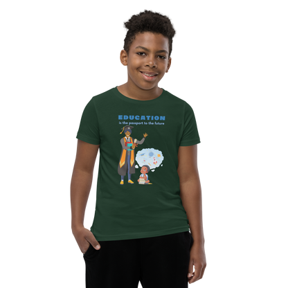 Education Is Key Youth Short Sleeve Tee for Boys