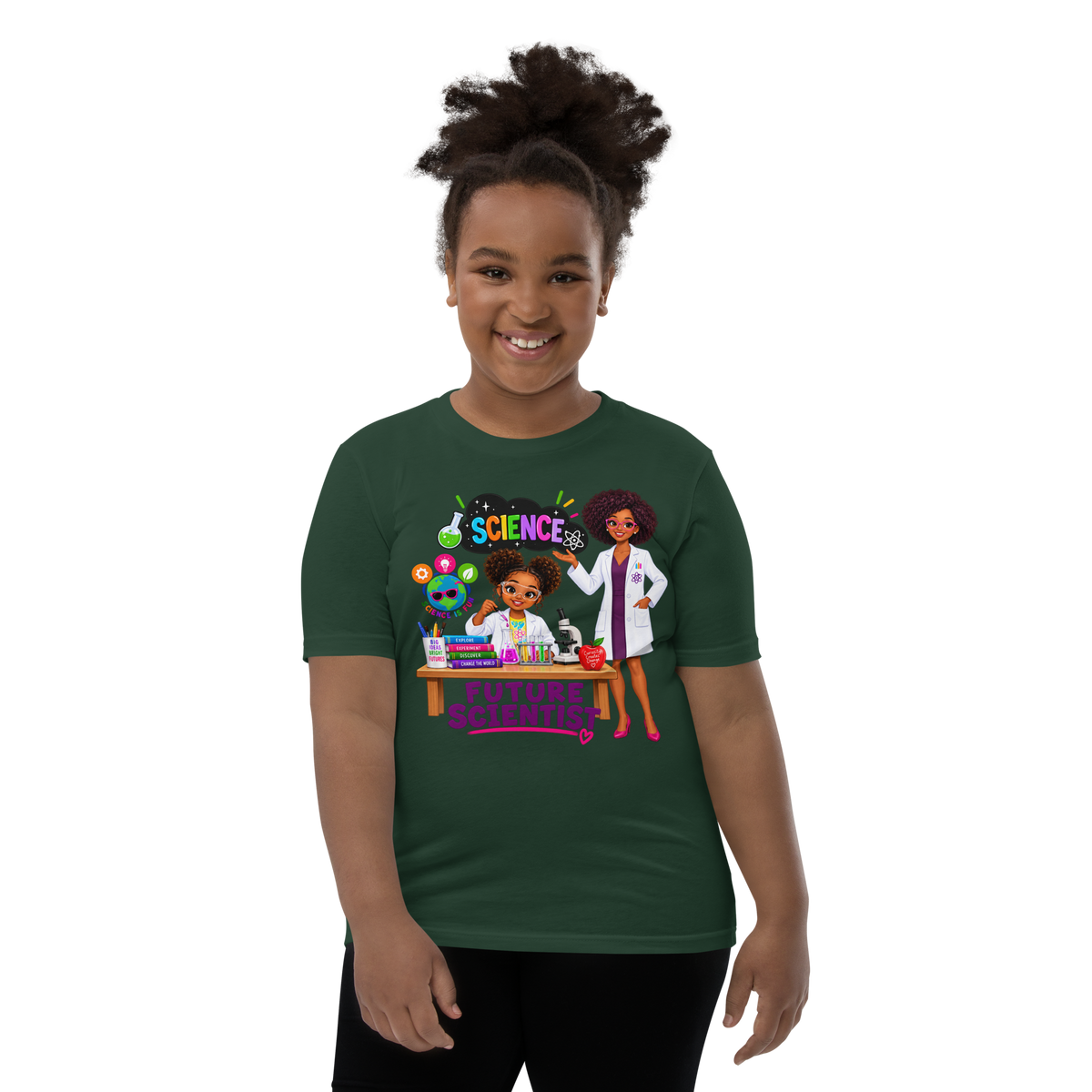 Future Scientist Youth Short Sleeve Tee for Girls