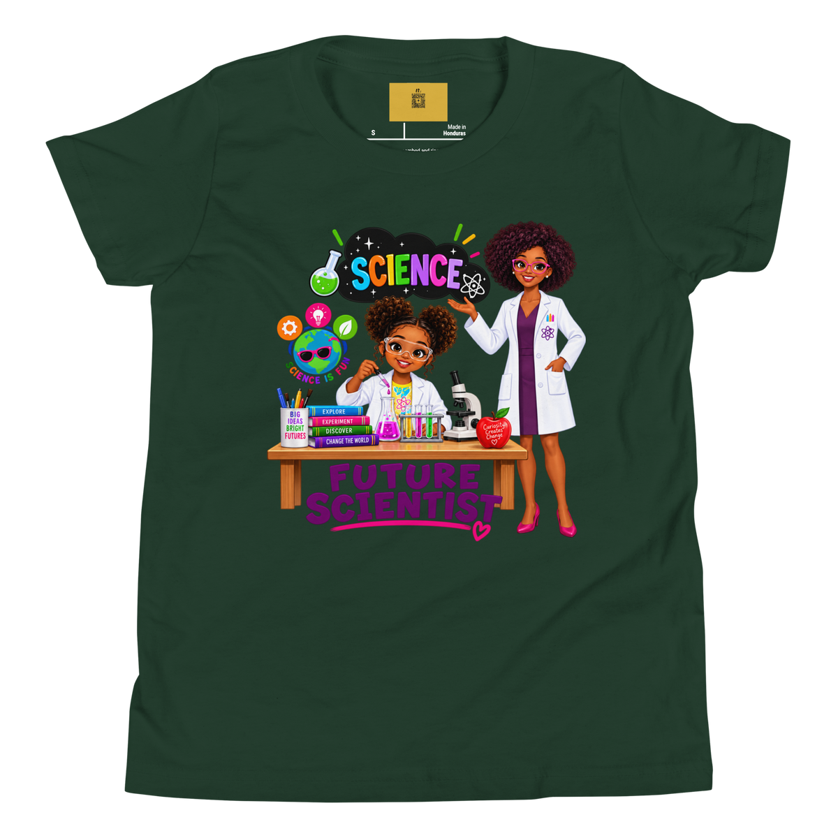 Future Scientist Youth Short Sleeve Tee for Girls
