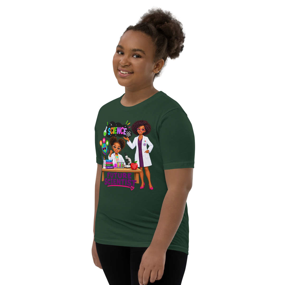 Future Scientist Youth Short Sleeve Tee for Girls