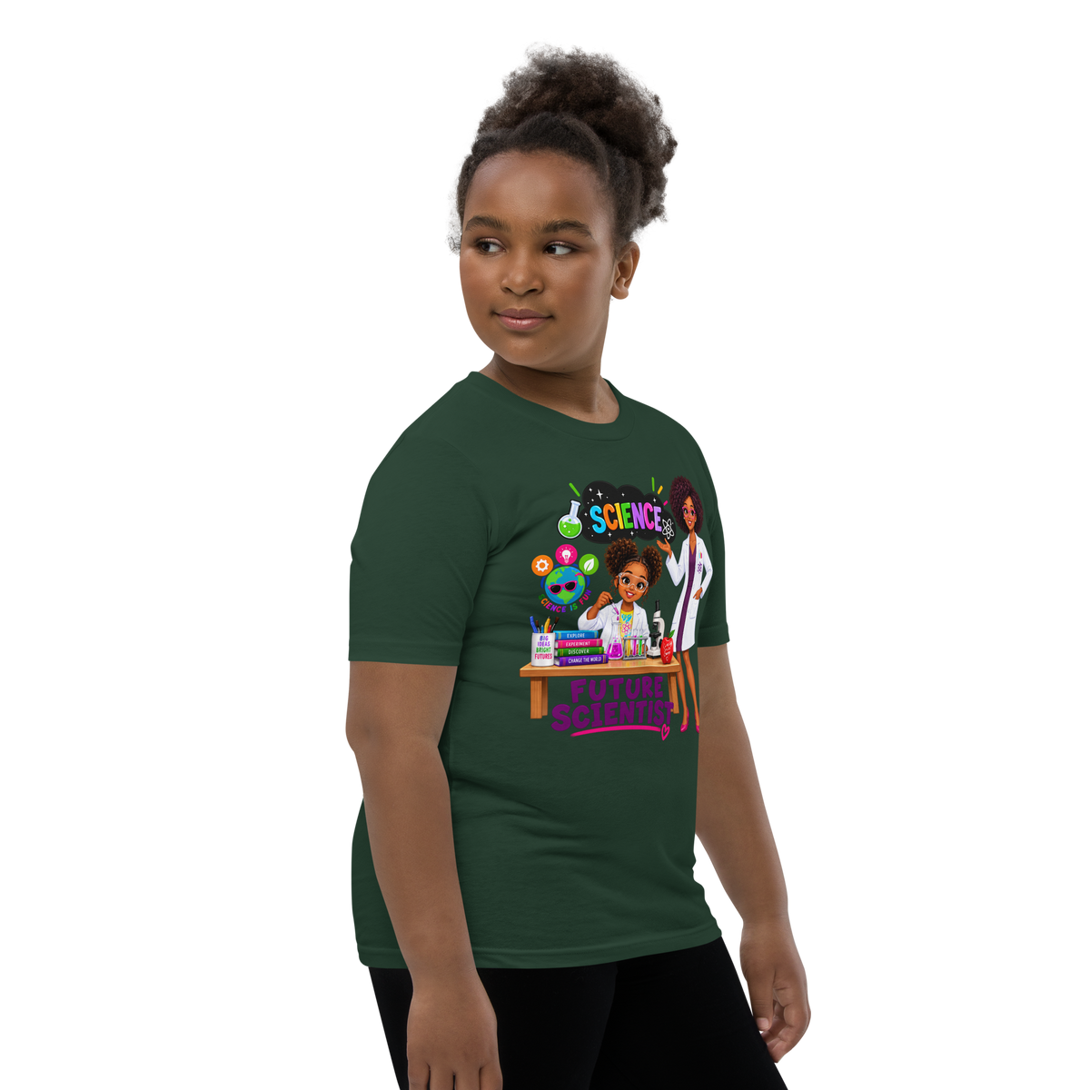 Future Scientist Youth Short Sleeve Tee for Girls