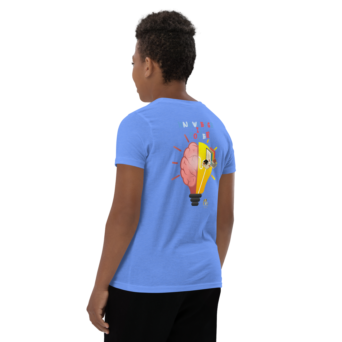 Education Is Key Youth Short Sleeve Tee for Boys