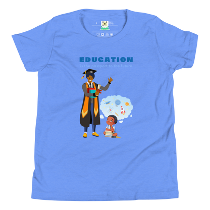 Education Is Key Youth Short Sleeve Tee for Boys