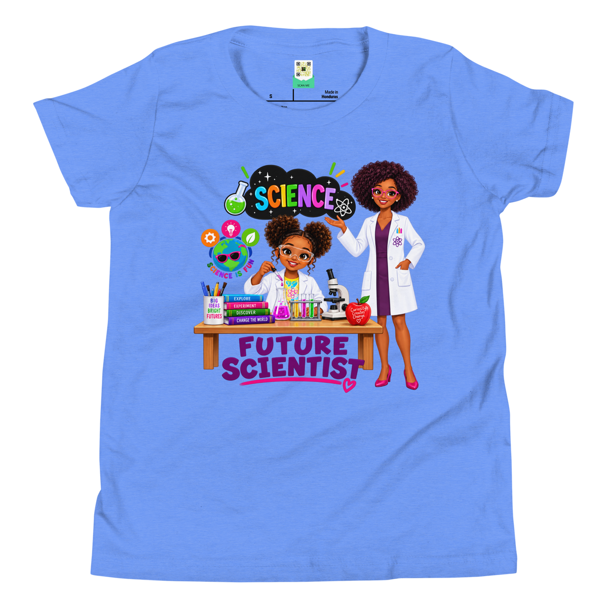 Future Scientist Youth Short Sleeve Tee for Girls