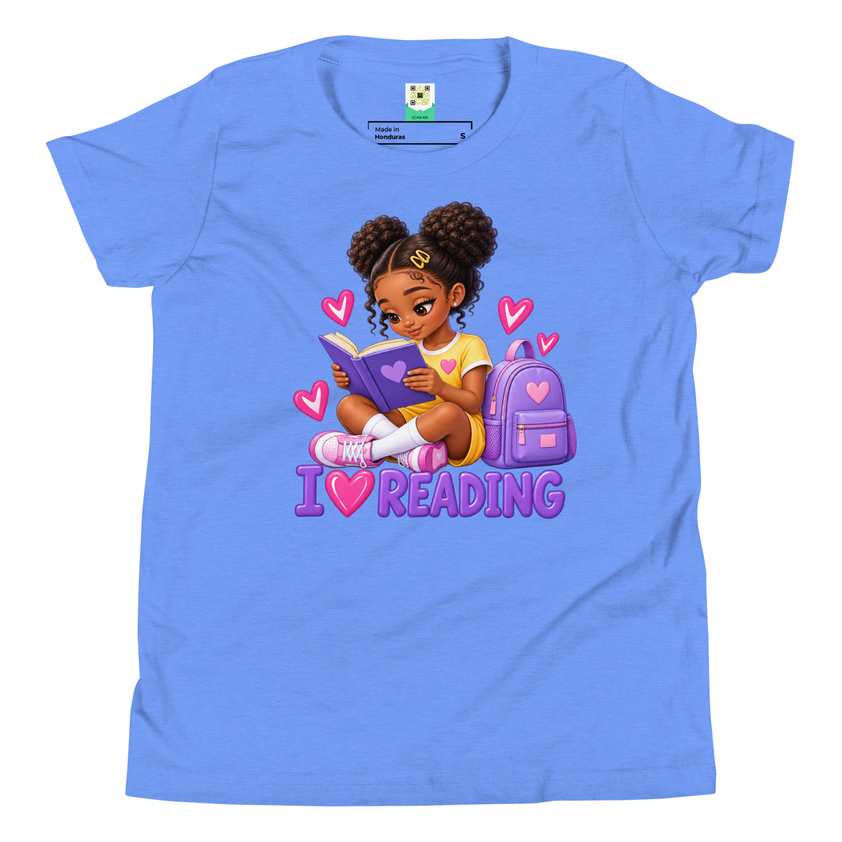 I Love Reading - Knowledge is Power Youth Tee for Girls