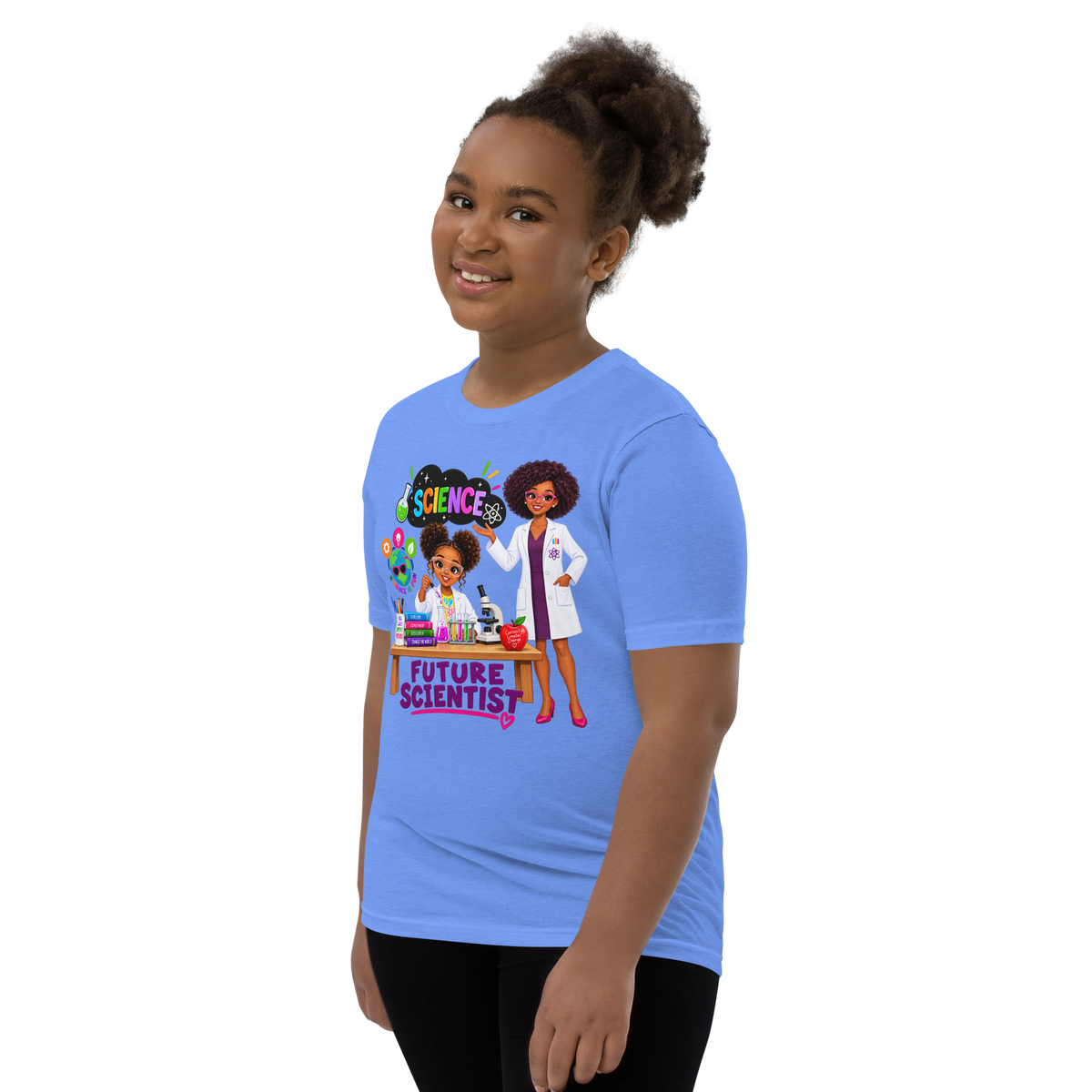 Future Scientist Youth Short Sleeve Tee for Girls