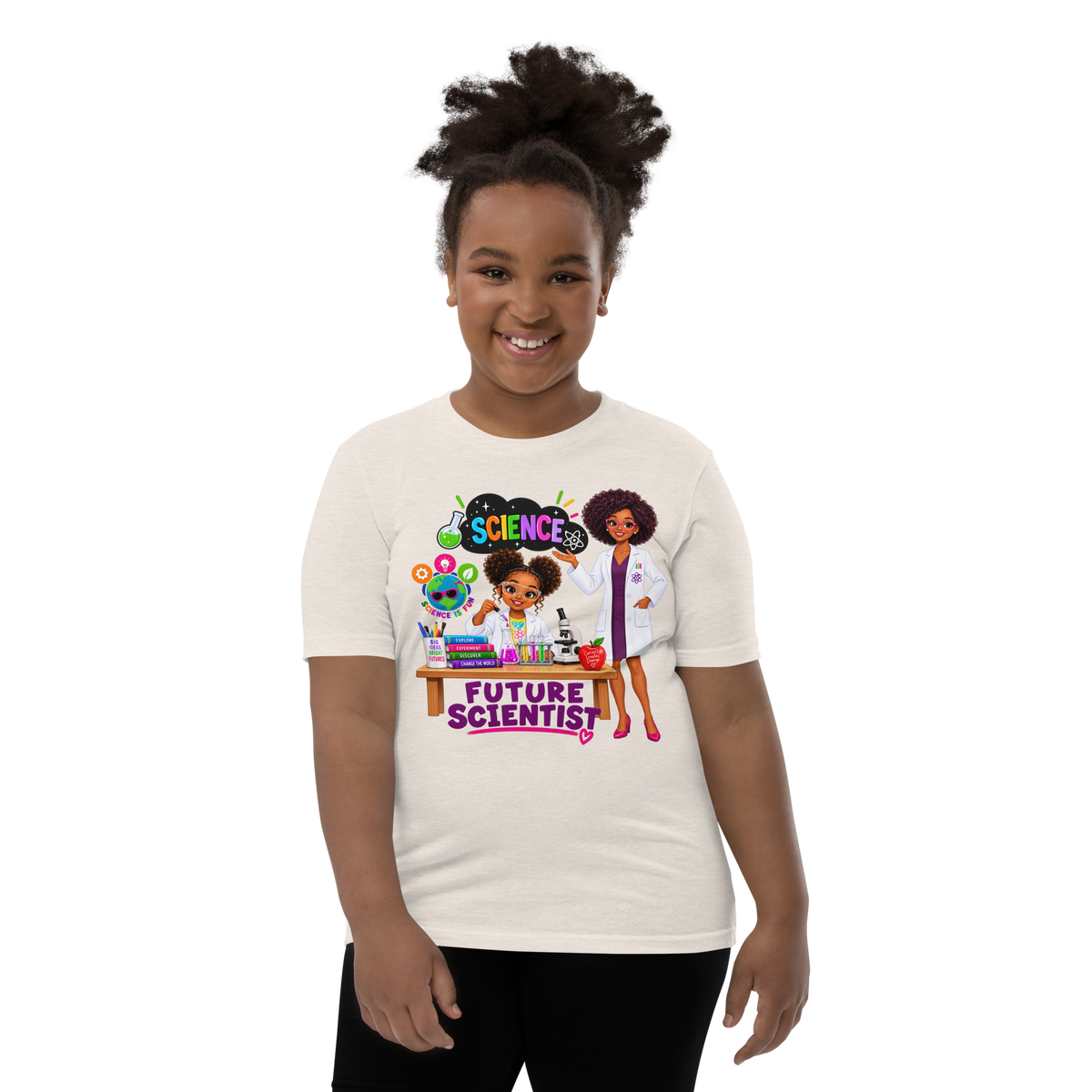 Future Scientist Youth Short Sleeve Tee for Girls