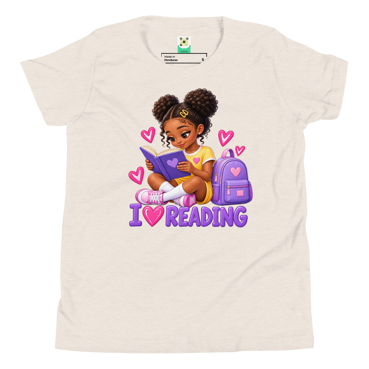 I Love Reading - Knowledge is Power Youth Tee for Girls