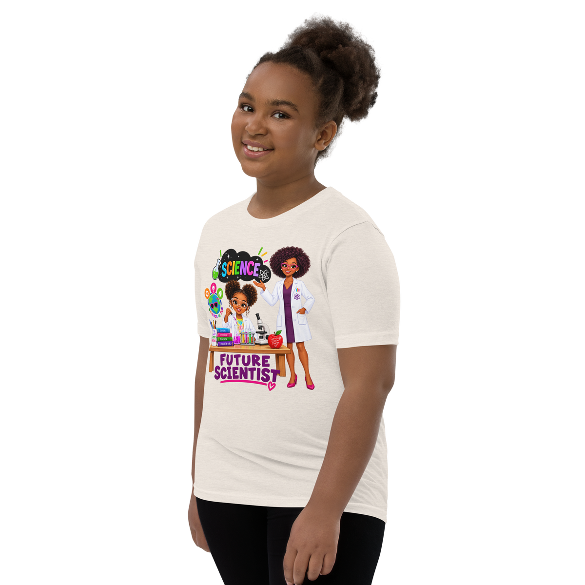 Future Scientist Youth Short Sleeve Tee for Girls