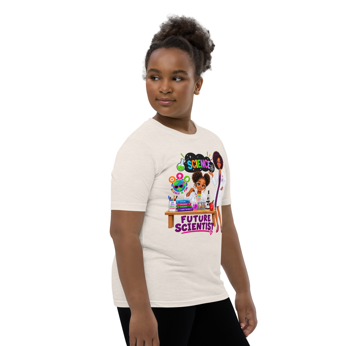 Future Scientist Youth Short Sleeve Tee for Girls