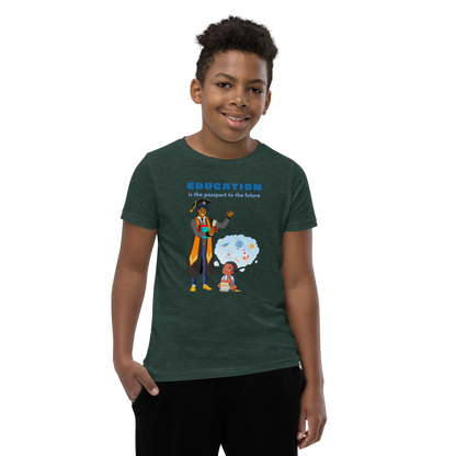 Education Is Key Youth Short Sleeve Tee for Boys