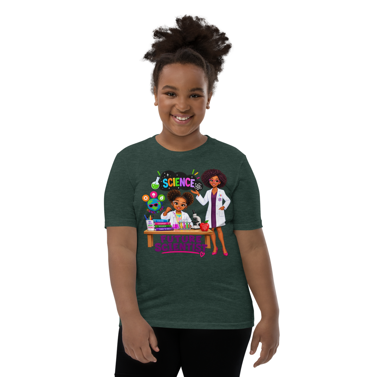 Future Scientist Youth Short Sleeve Tee for Girls