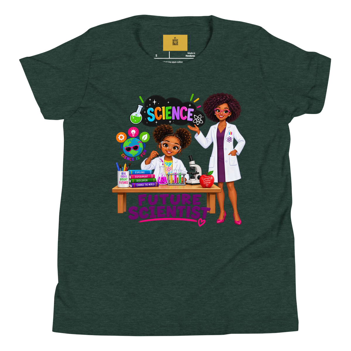 Future Scientist Youth Short Sleeve Tee for Girls