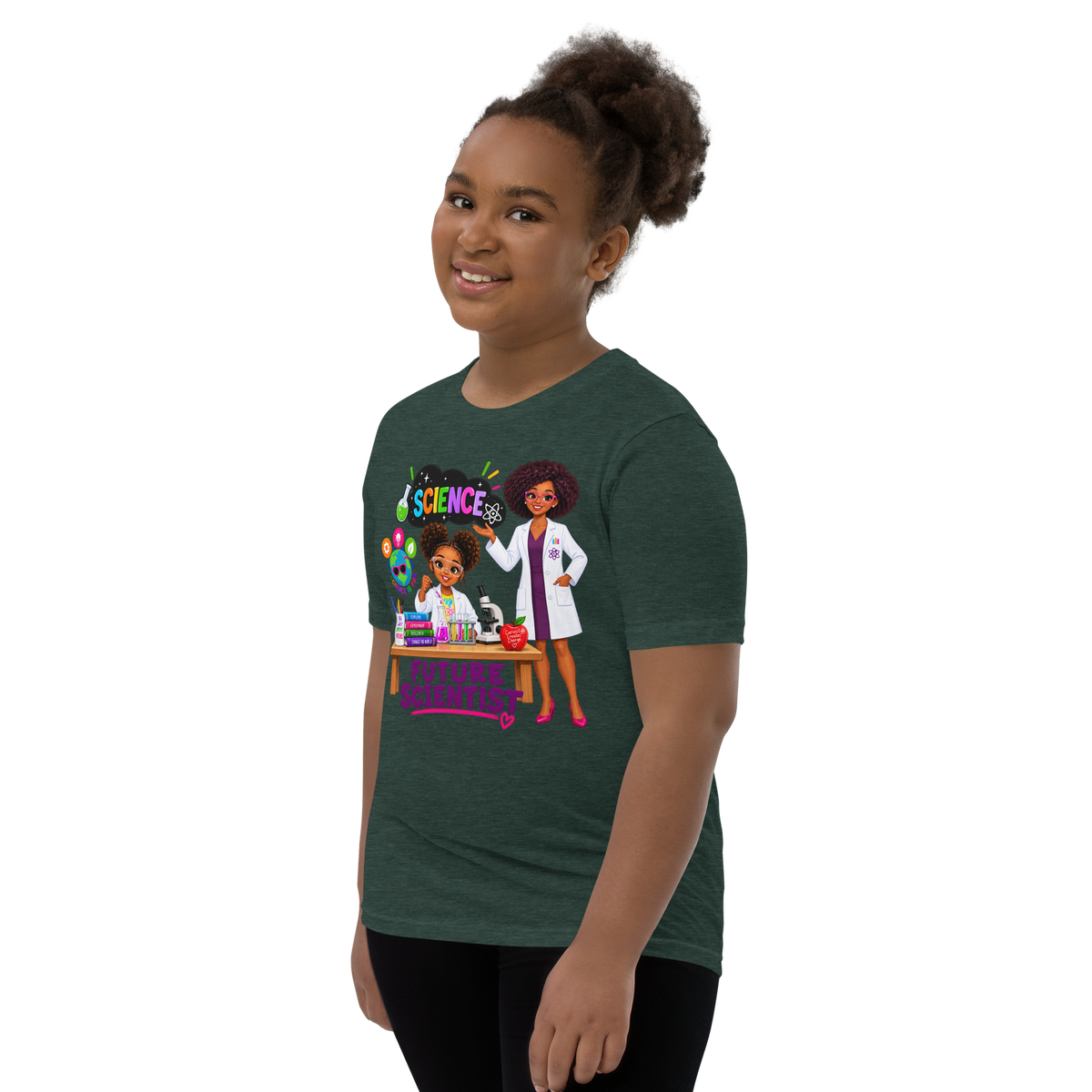Future Scientist Youth Short Sleeve Tee for Girls