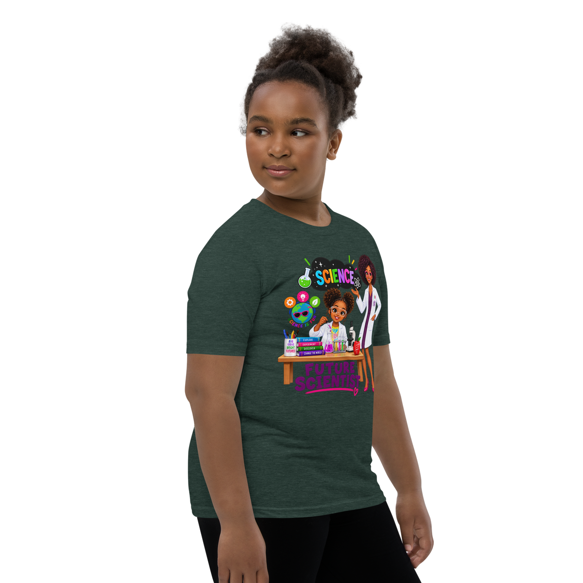 Future Scientist Youth Short Sleeve Tee for Girls