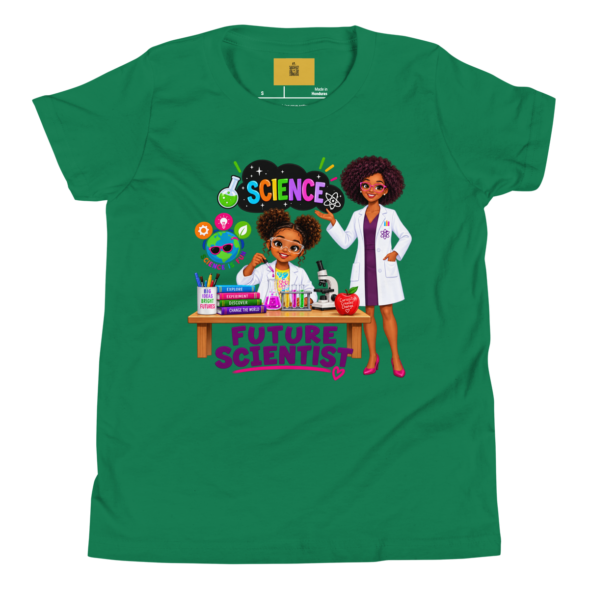 Future Scientist Youth Short Sleeve Tee for Girls