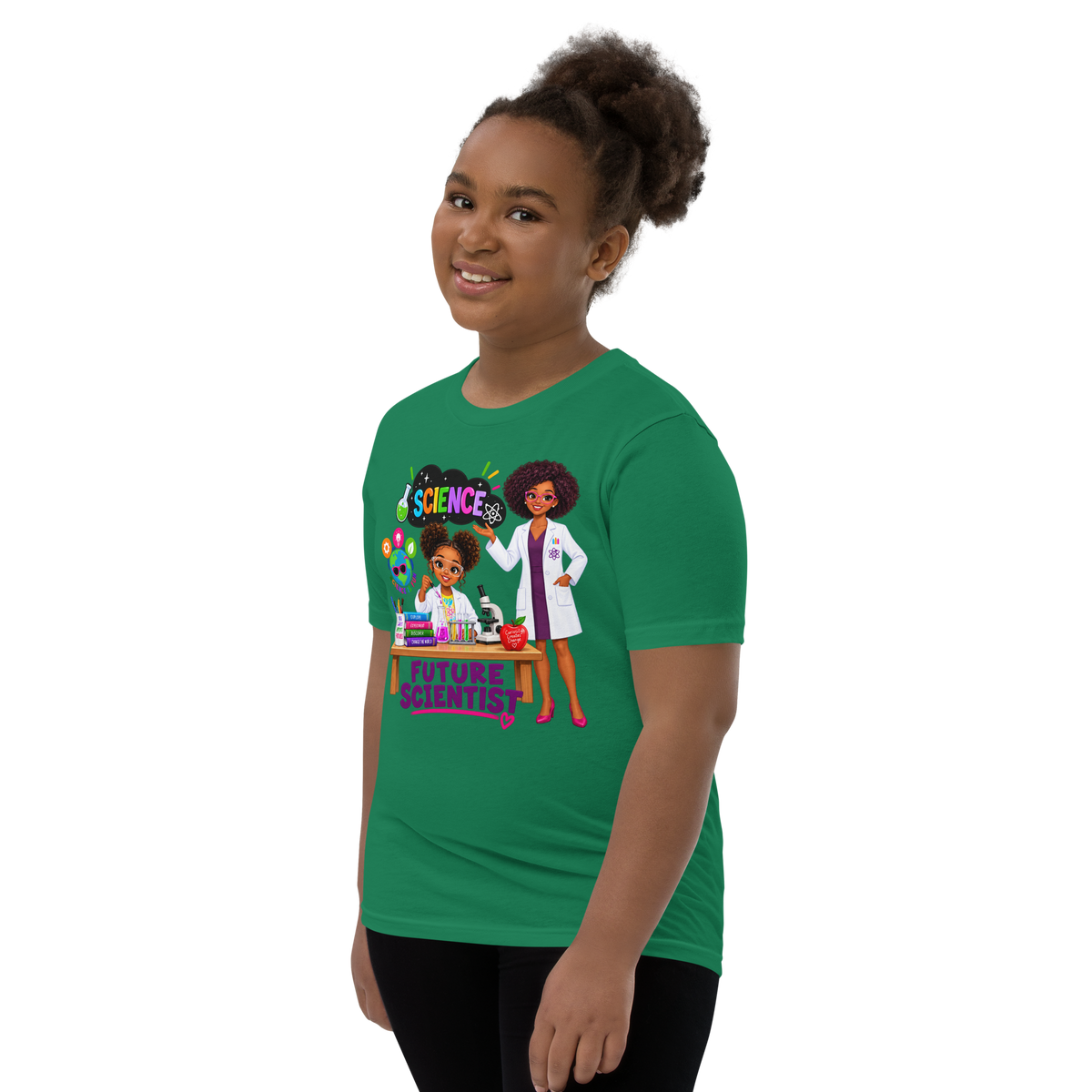 Future Scientist Youth Short Sleeve Tee for Girls