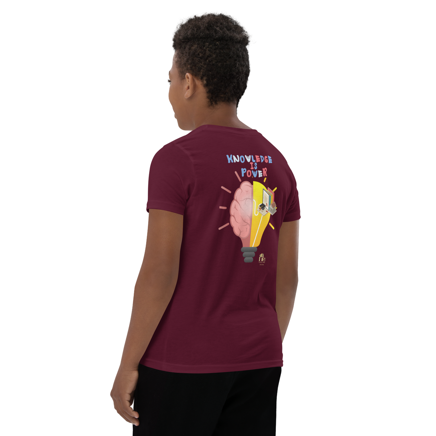 Education Is Key Youth Short Sleeve Tee for Boys