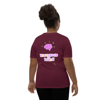 I Love Reading - Knowledge is Power Youth Tee for Girls