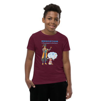 Education Is Key Youth Short Sleeve Tee for Boys