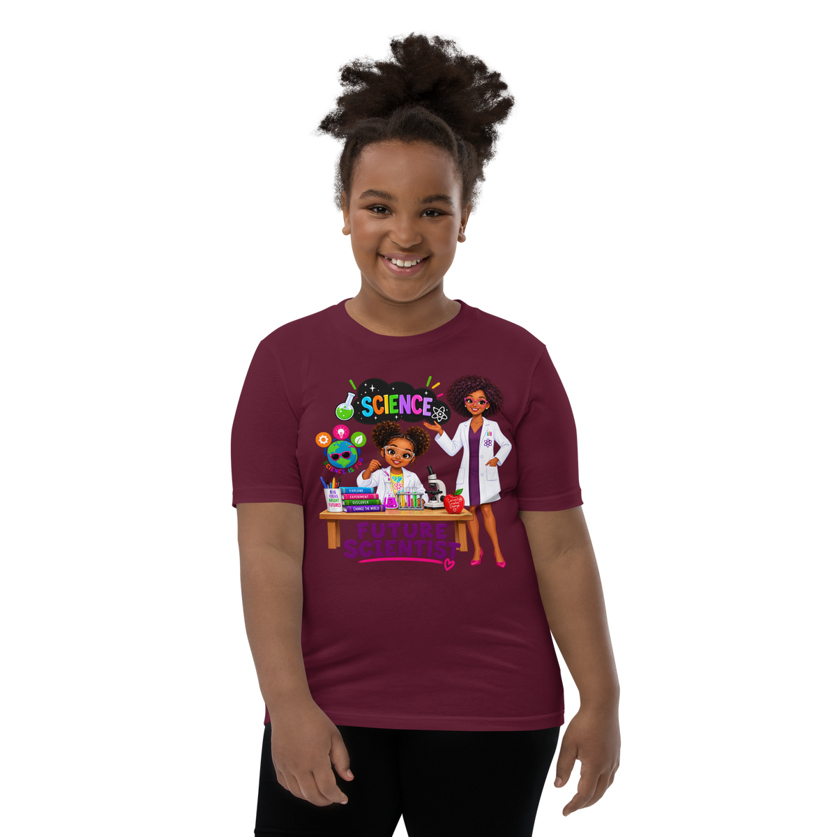 Future Scientist Youth Short Sleeve Tee for Girls