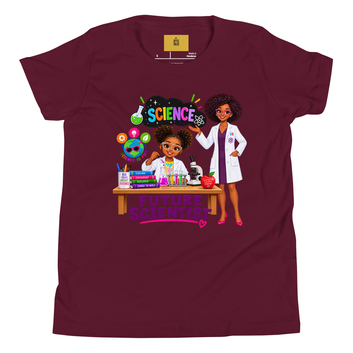 Future Scientist Youth Short Sleeve Tee for Girls