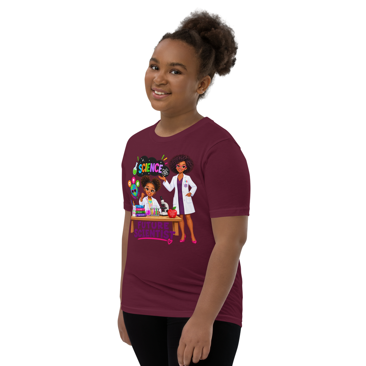 Future Scientist Youth Short Sleeve Tee for Girls