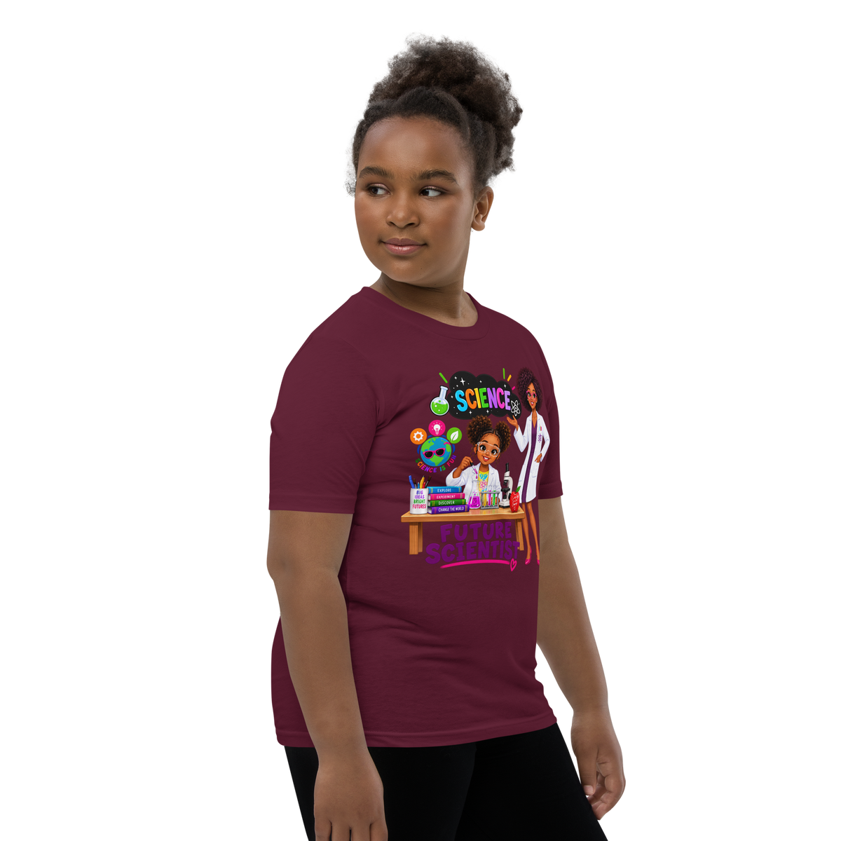 Future Scientist Youth Short Sleeve Tee for Girls