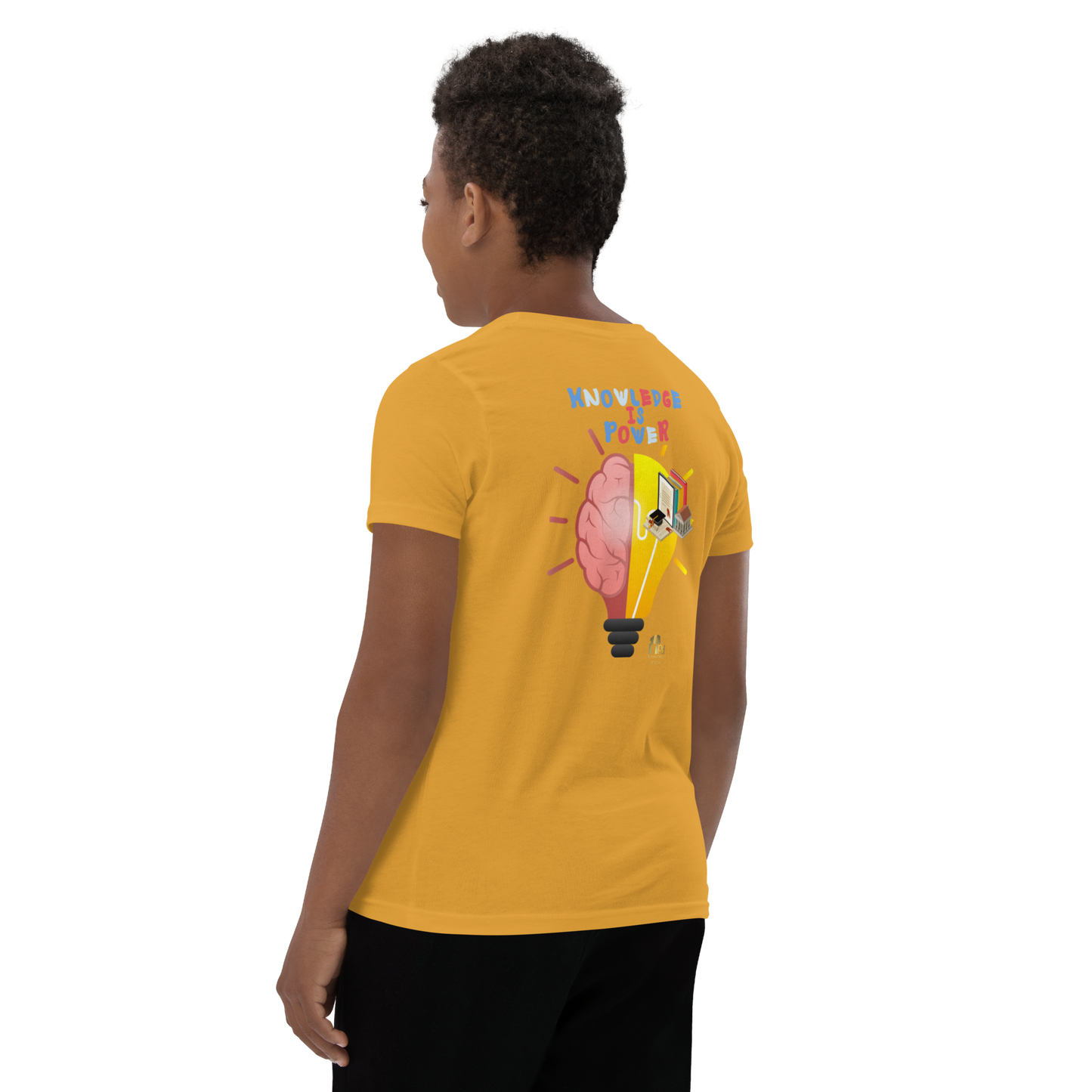 Education Is Key Youth Short Sleeve Tee for Boys
