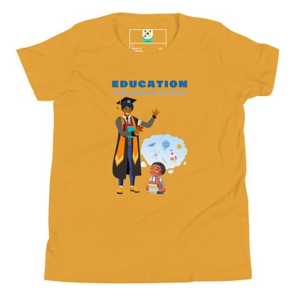 Education Is Key Youth Short Sleeve Tee for Boys