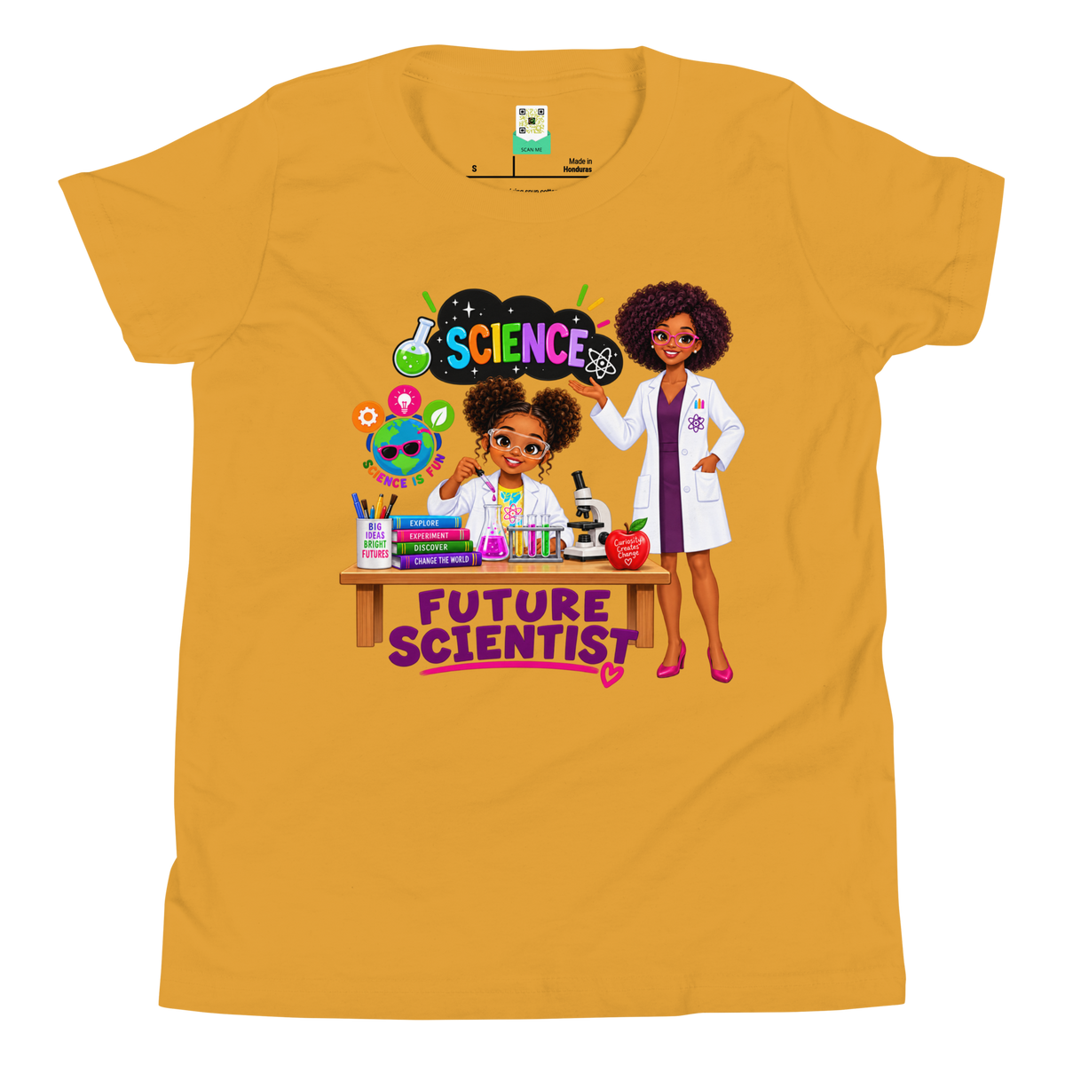 Future Scientist Youth Short Sleeve Tee for Girls