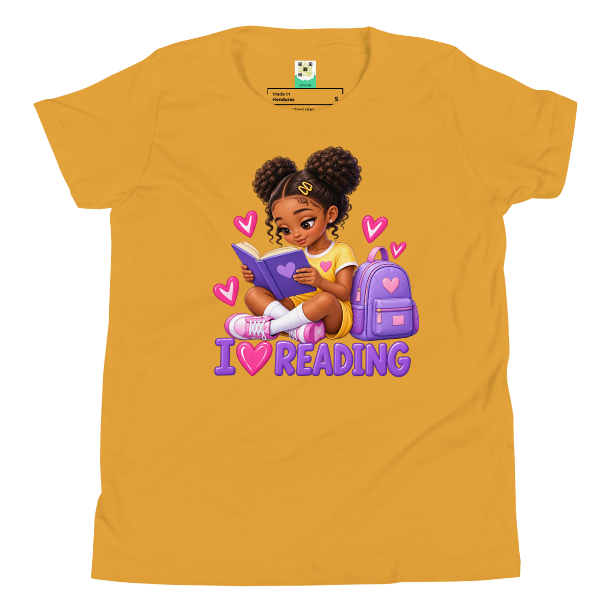 I Love Reading - Knowledge is Power Youth Tee for Girls