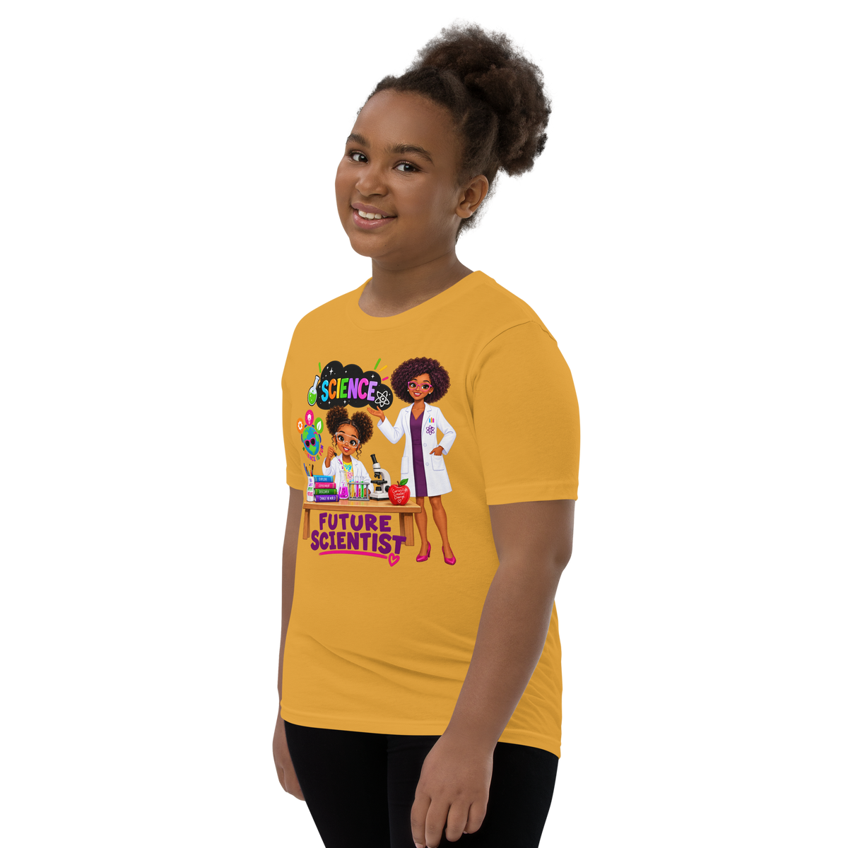 Future Scientist Youth Short Sleeve Tee for Girls