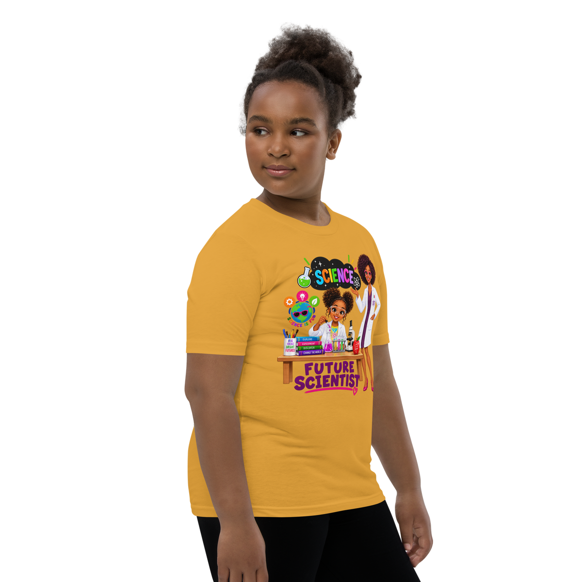 Future Scientist Youth Short Sleeve Tee for Girls