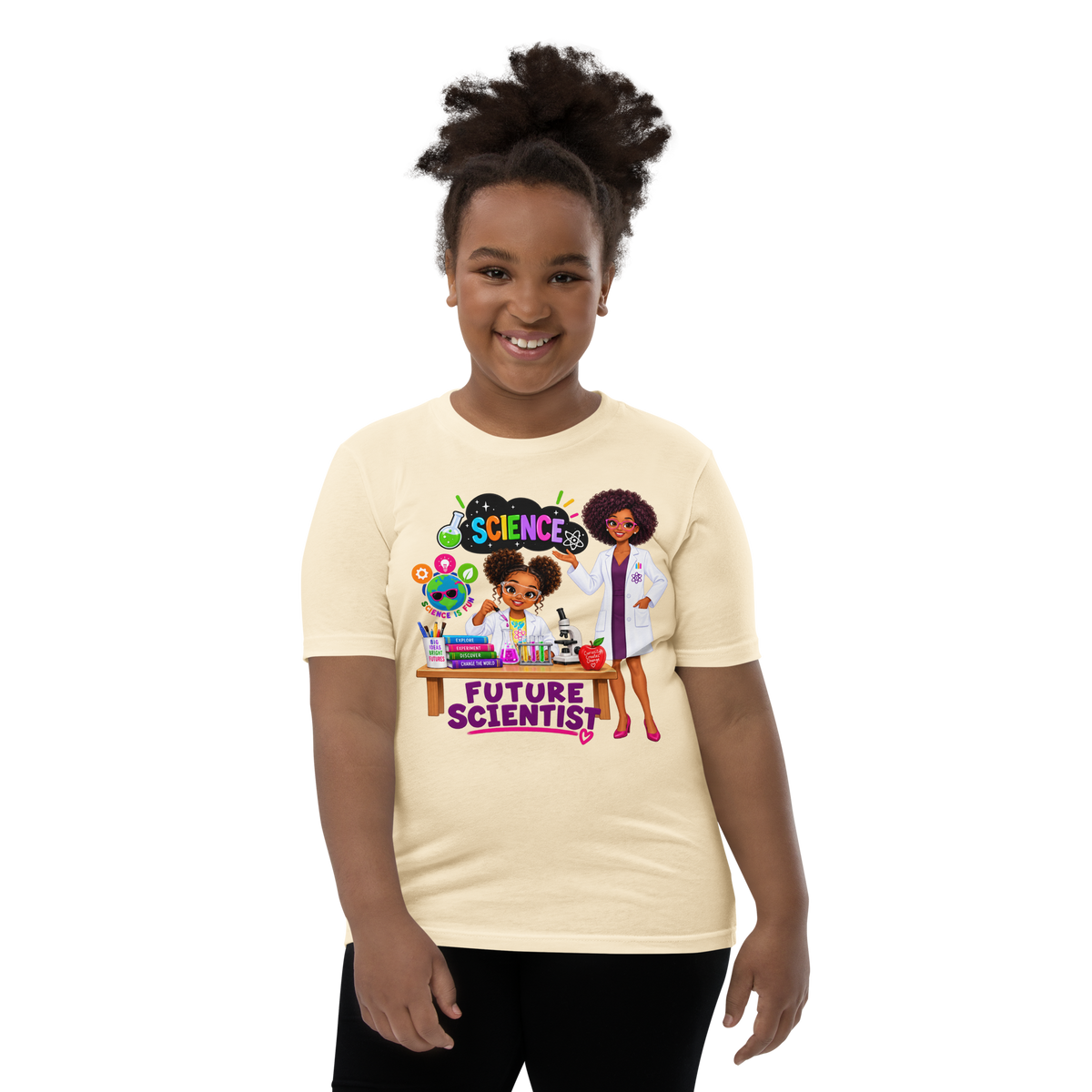 Future Scientist Youth Short Sleeve Tee for Girls