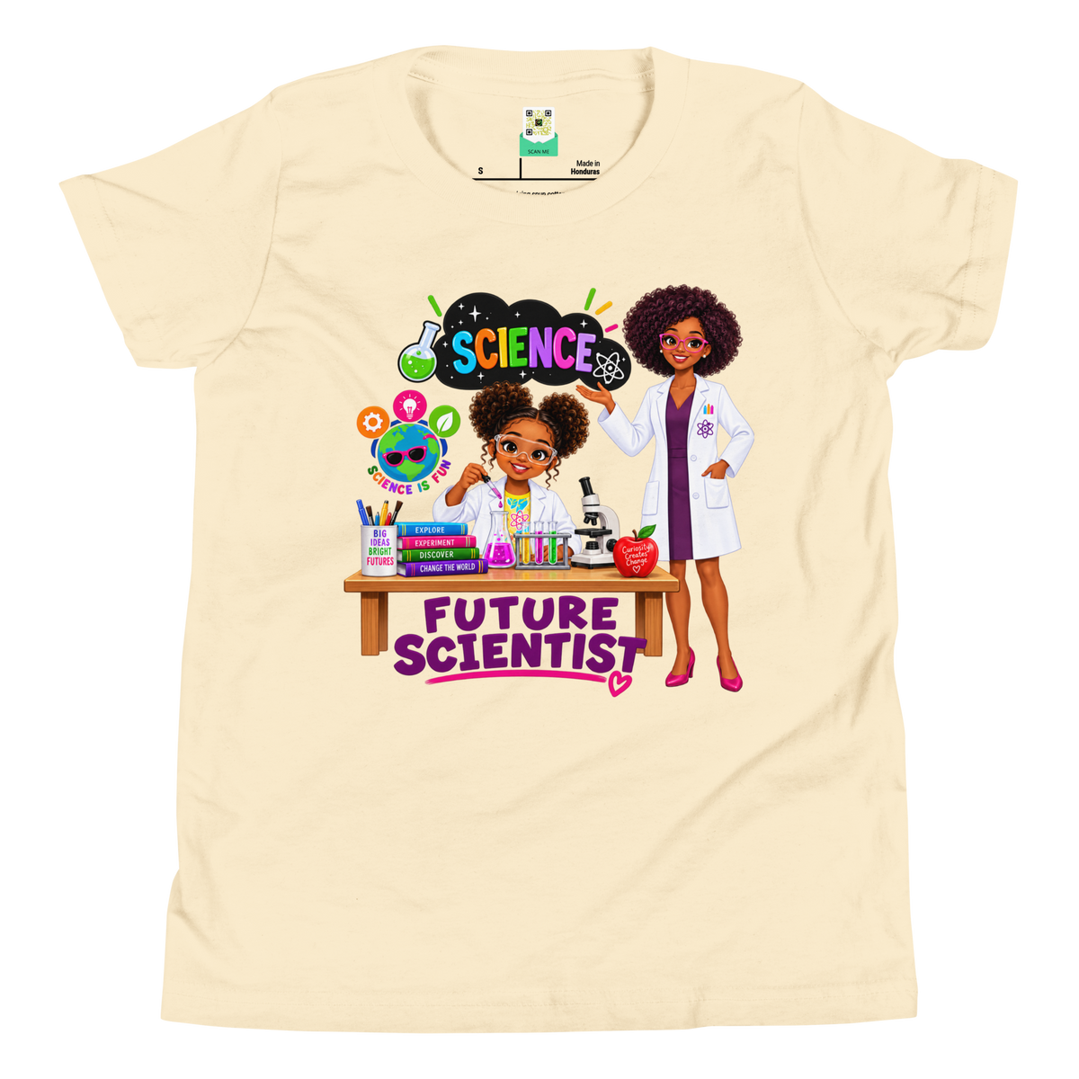Future Scientist Youth Short Sleeve Tee for Girls