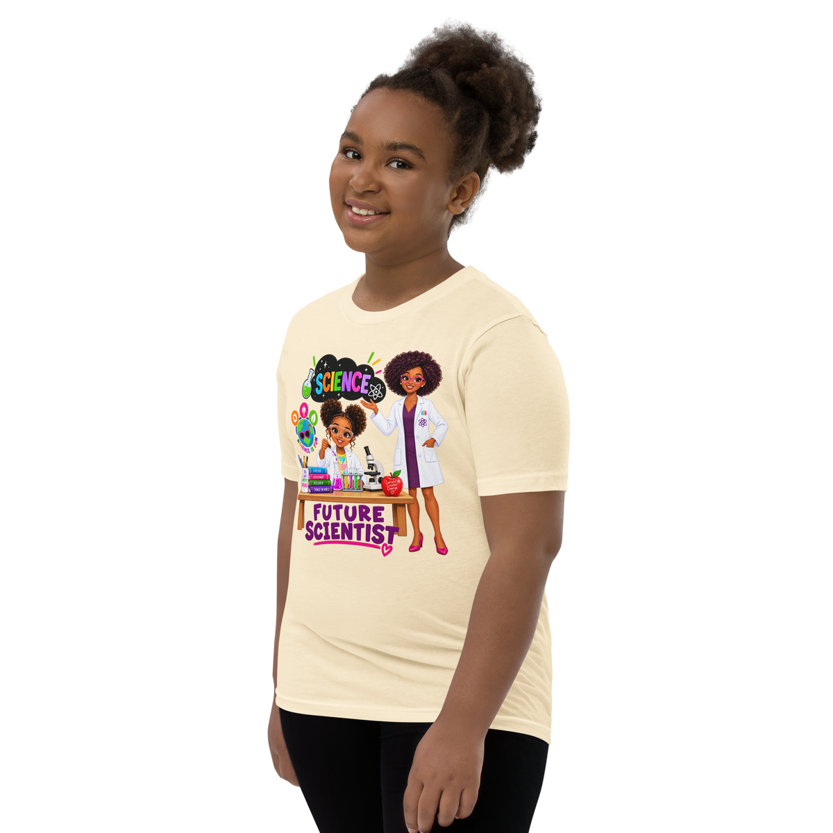 Future Scientist Youth Short Sleeve Tee for Girls