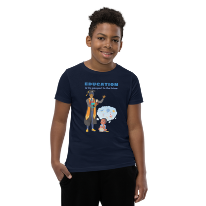 Education Is Key Youth Short Sleeve Tee for Boys