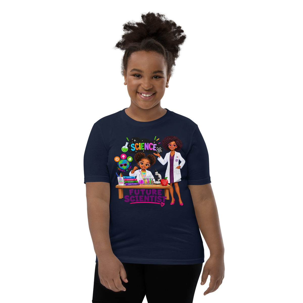 Future Scientist Youth Short Sleeve Tee for Girls
