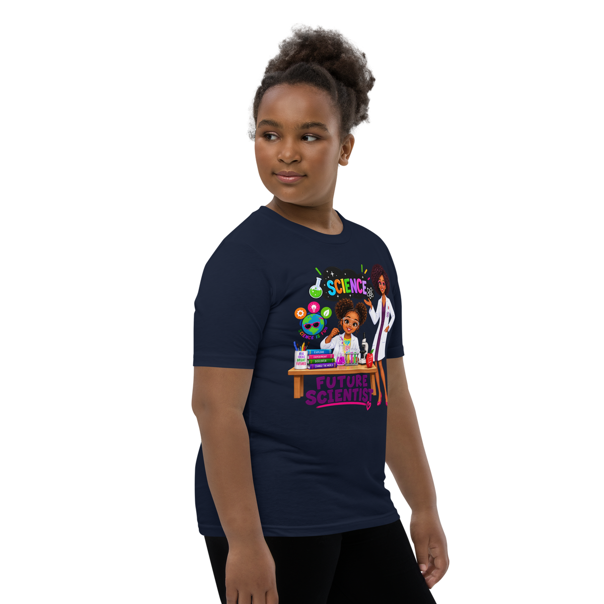 Future Scientist Youth Short Sleeve Tee for Girls