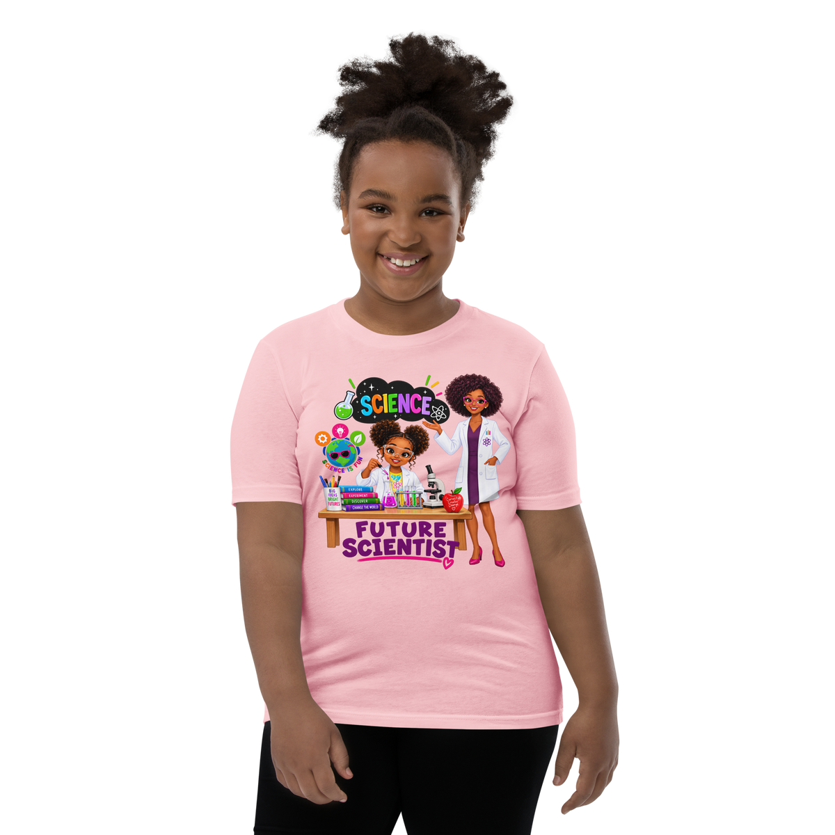 Future Scientist Youth Short Sleeve Tee for Girls