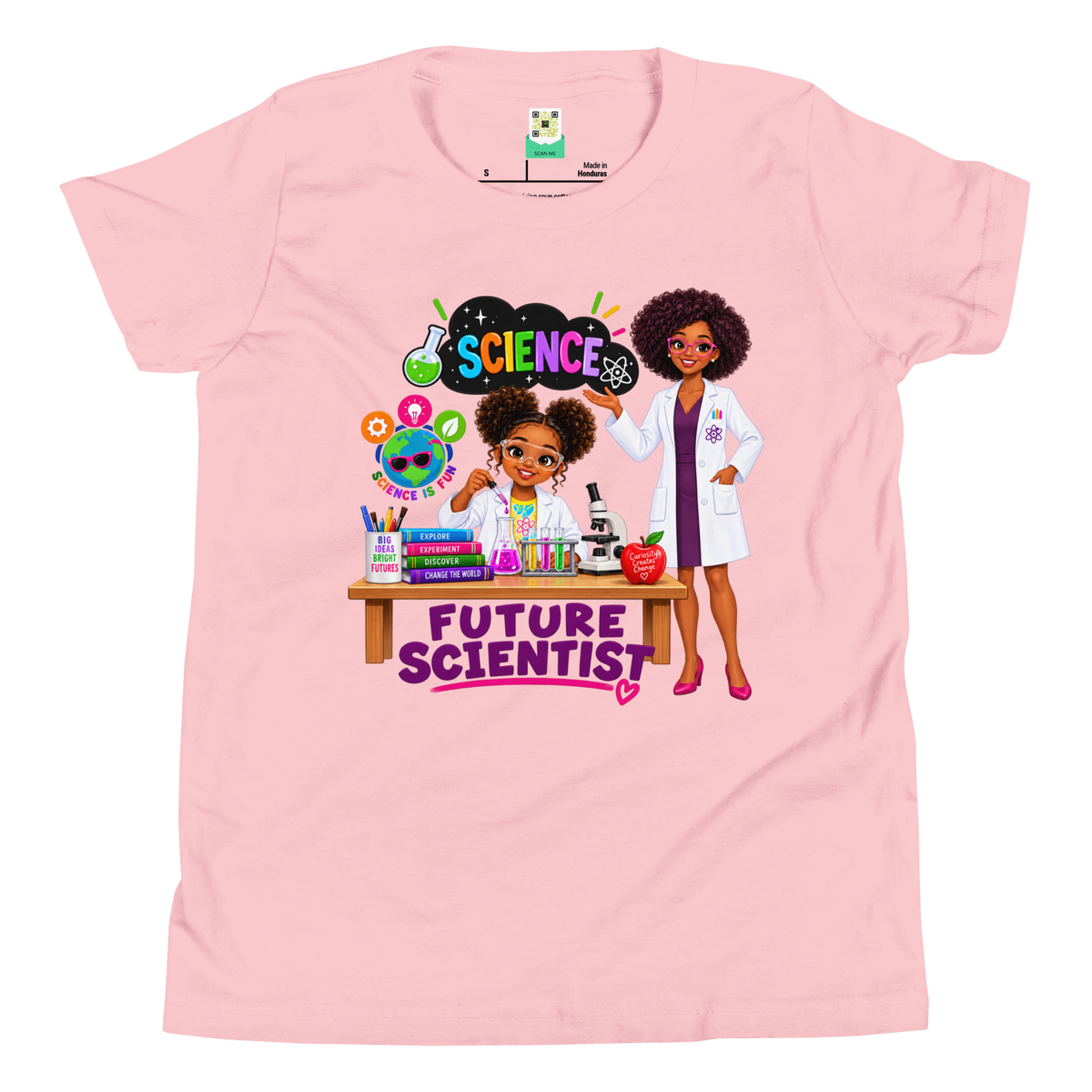 Future Scientist Youth Short Sleeve Tee for Girls